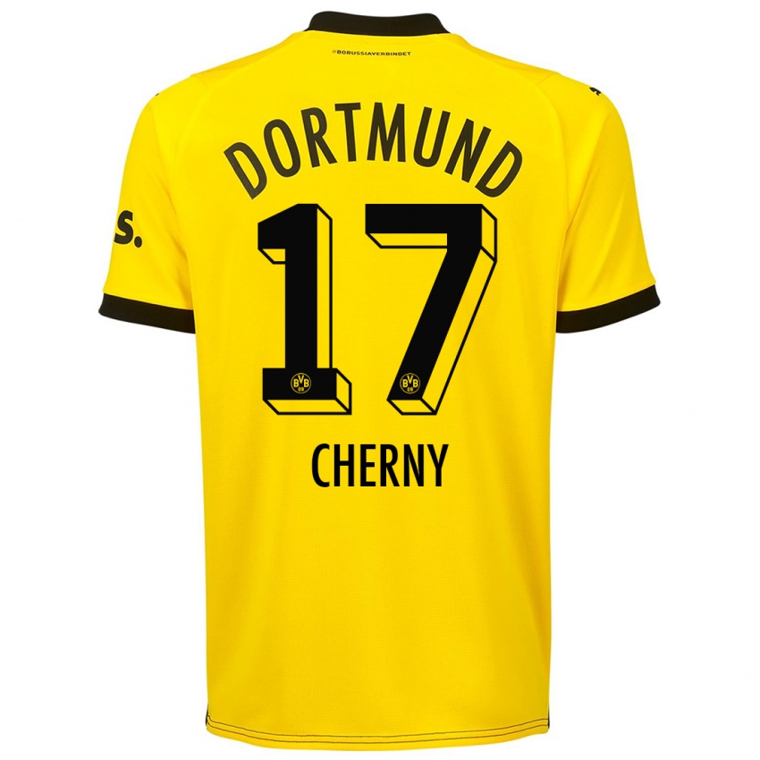 Kinder Nick Cherny #17 Gelb Heimtrikot Trikot 2023/24 T-Shirt Österreich