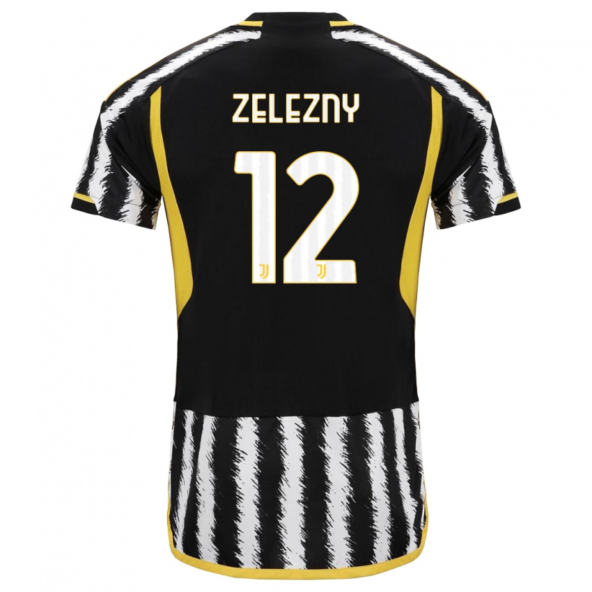 Kinder Radoslaw Zelezny #12 Schwarz-Weiss Heimtrikot Trikot 2023/24 T-Shirt Österreich