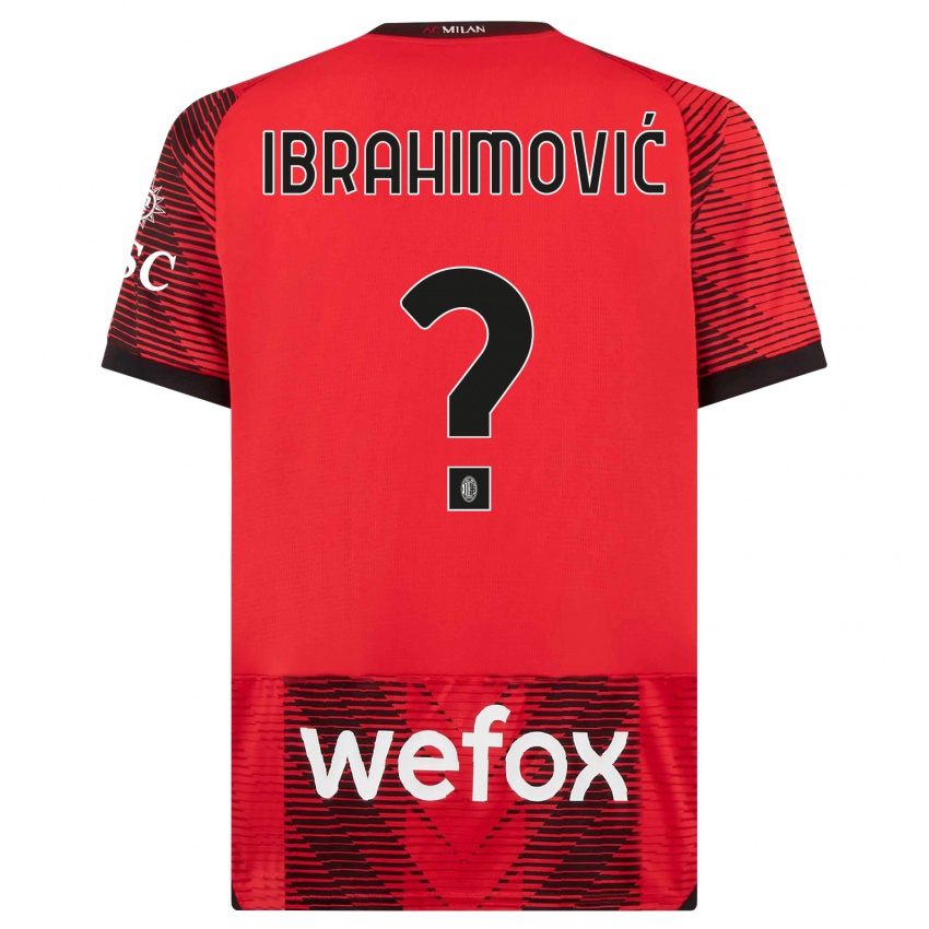 Kinder Maximilian Ibrahimović #0 Rot Schwarz Heimtrikot Trikot 2023/24 T-Shirt Österreich