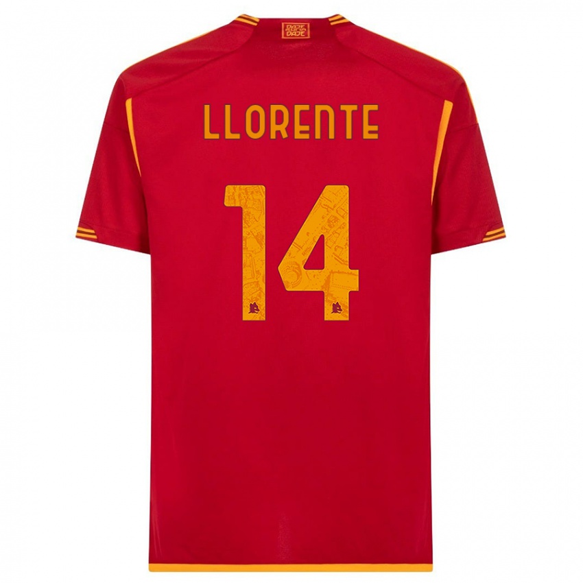 Kinder Diego Llorente #14 Rot Heimtrikot Trikot 2023/24 T-Shirt Österreich