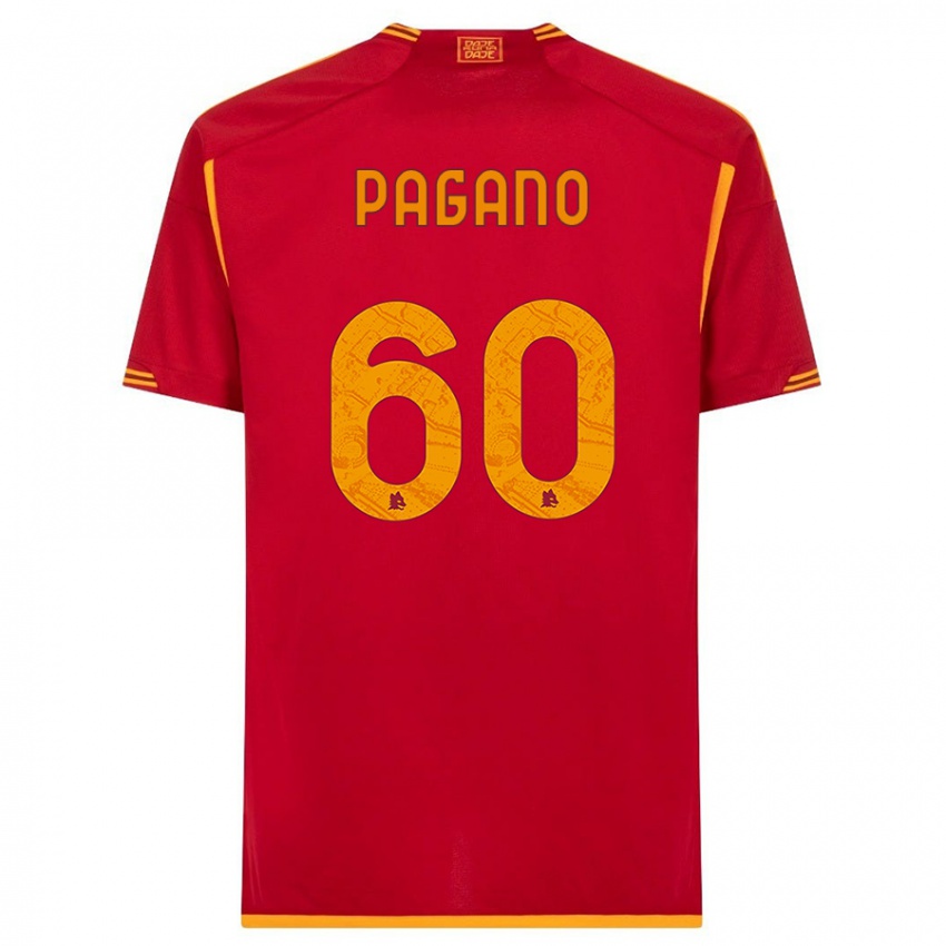 Kinder Riccardo Pagano #60 Rot Heimtrikot Trikot 2023/24 T-Shirt Österreich