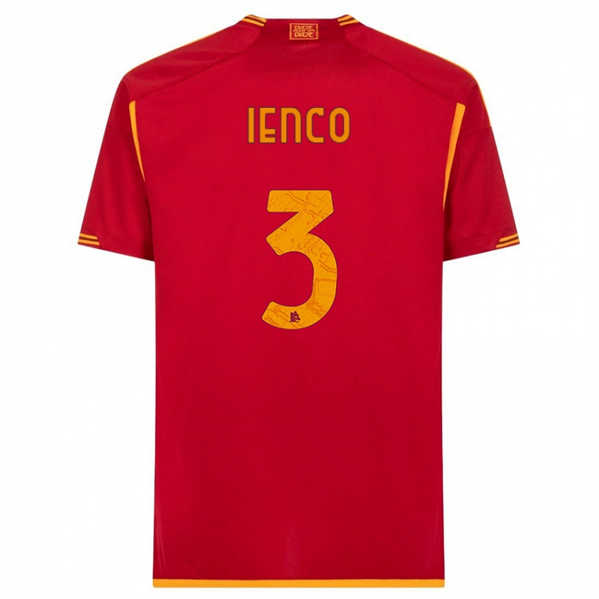 Kinder Simone Ienco #3 Rot Heimtrikot Trikot 2023/24 T-Shirt Österreich