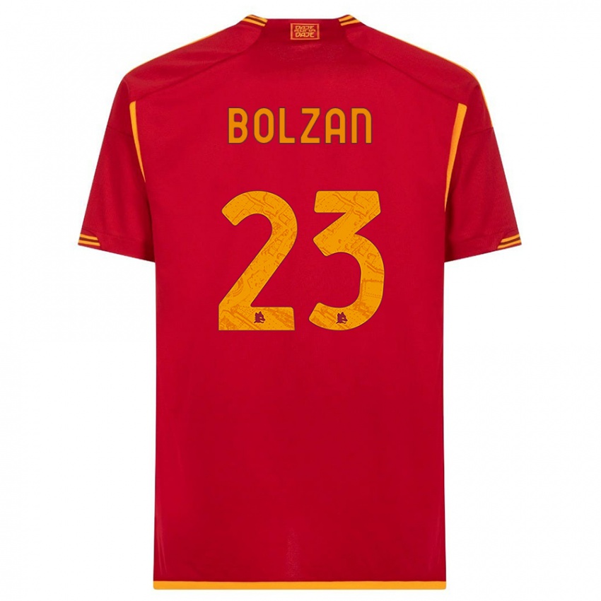 Kinder Alessandro Bolzan #23 Rot Heimtrikot Trikot 2023/24 T-Shirt Österreich