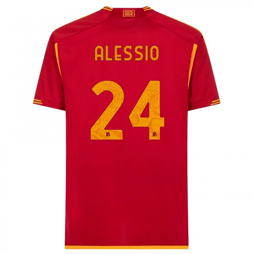 Kinder Filippo Alessio #24 Rot Heimtrikot Trikot 2023/24 T-Shirt Österreich