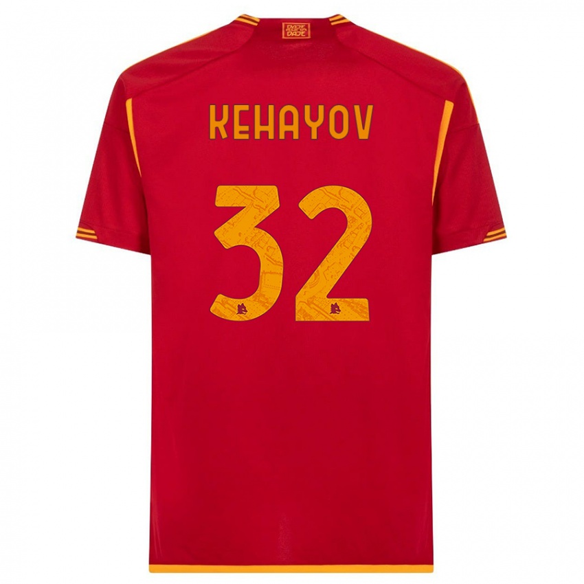 Kinder Atanas Kehayov #32 Rot Heimtrikot Trikot 2023/24 T-Shirt Österreich
