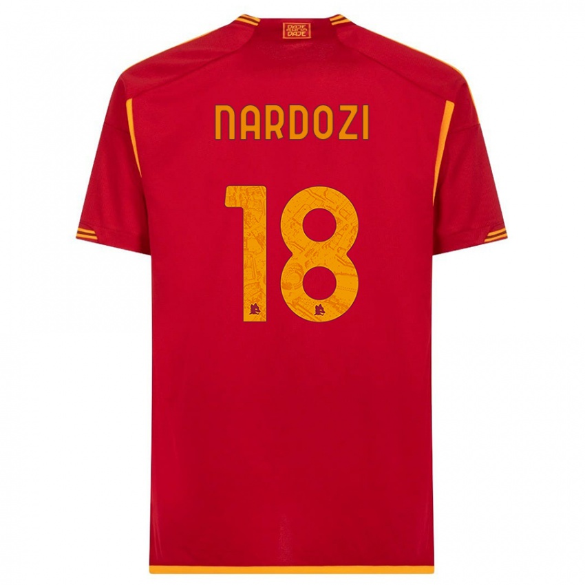 Kinder Manuel Nardozi #18 Rot Heimtrikot Trikot 2023/24 T-Shirt Österreich