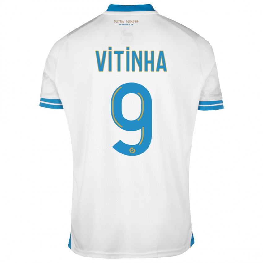 Kinder Vitinha #9 Weiß Heimtrikot Trikot 2023/24 T-Shirt Österreich