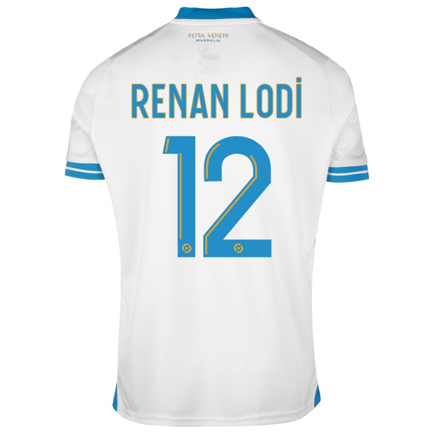 Kinder Renan Lodi #12 Weiß Heimtrikot Trikot 2023/24 T-Shirt Österreich