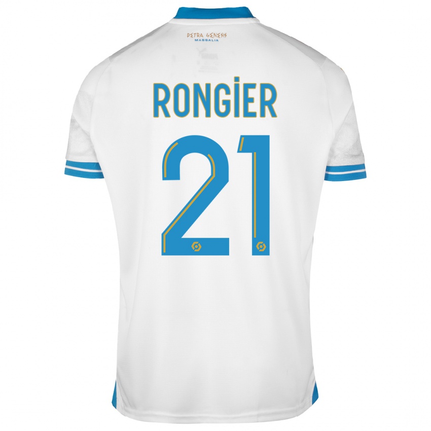 Kinder Valentin Rongier #21 Weiß Heimtrikot Trikot 2023/24 T-Shirt Österreich