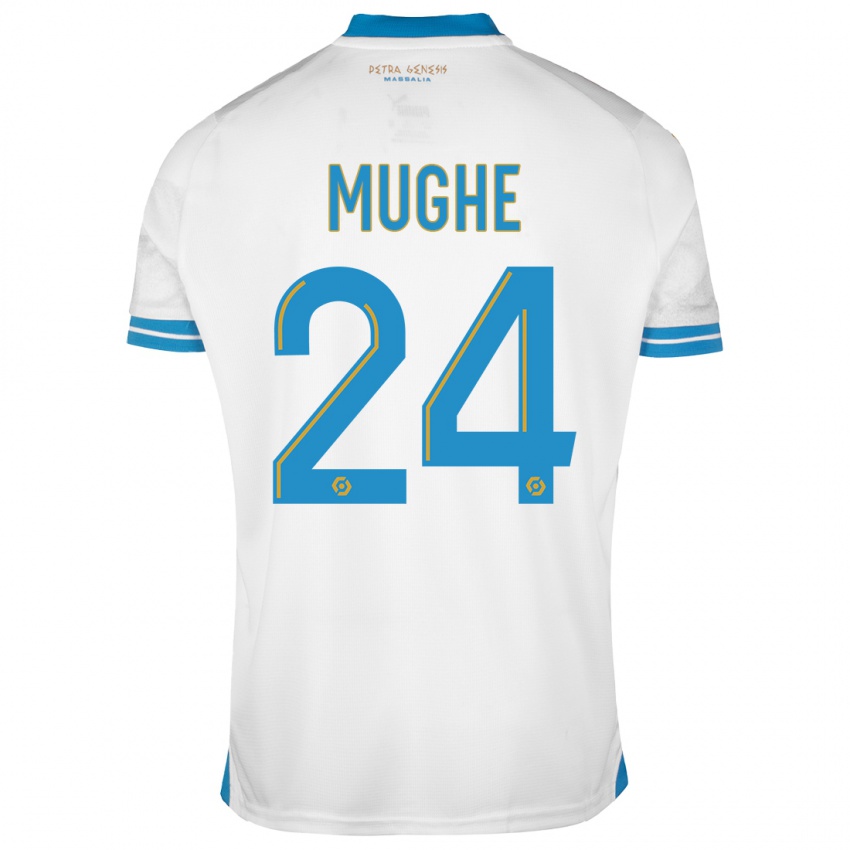 Kinder François Mughe #24 Weiß Heimtrikot Trikot 2023/24 T-Shirt Österreich
