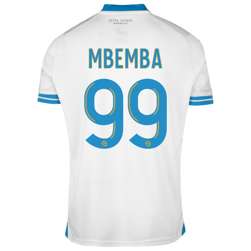 Kinder Chancel Mbemba #99 Weiß Heimtrikot Trikot 2023/24 T-Shirt Österreich