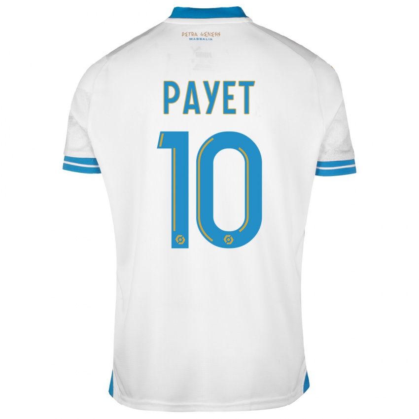 Kinder Dimitri Payet #10 Weiß Heimtrikot Trikot 2023/24 T-Shirt Österreich