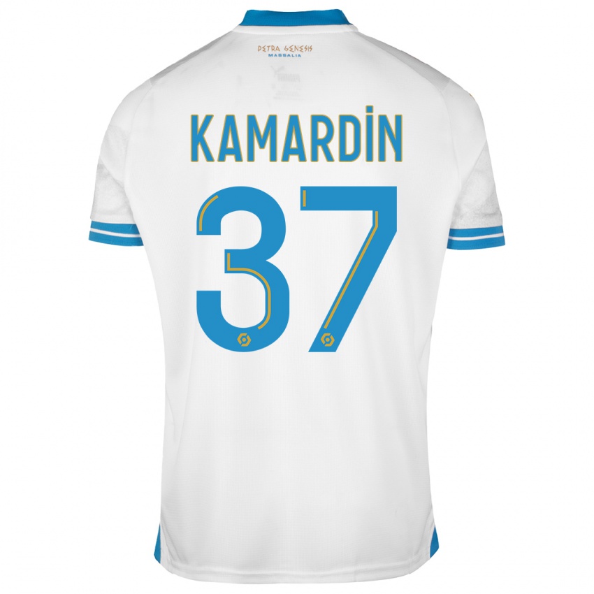 Kinder Aaron Kamardin #37 Weiß Heimtrikot Trikot 2023/24 T-Shirt Österreich