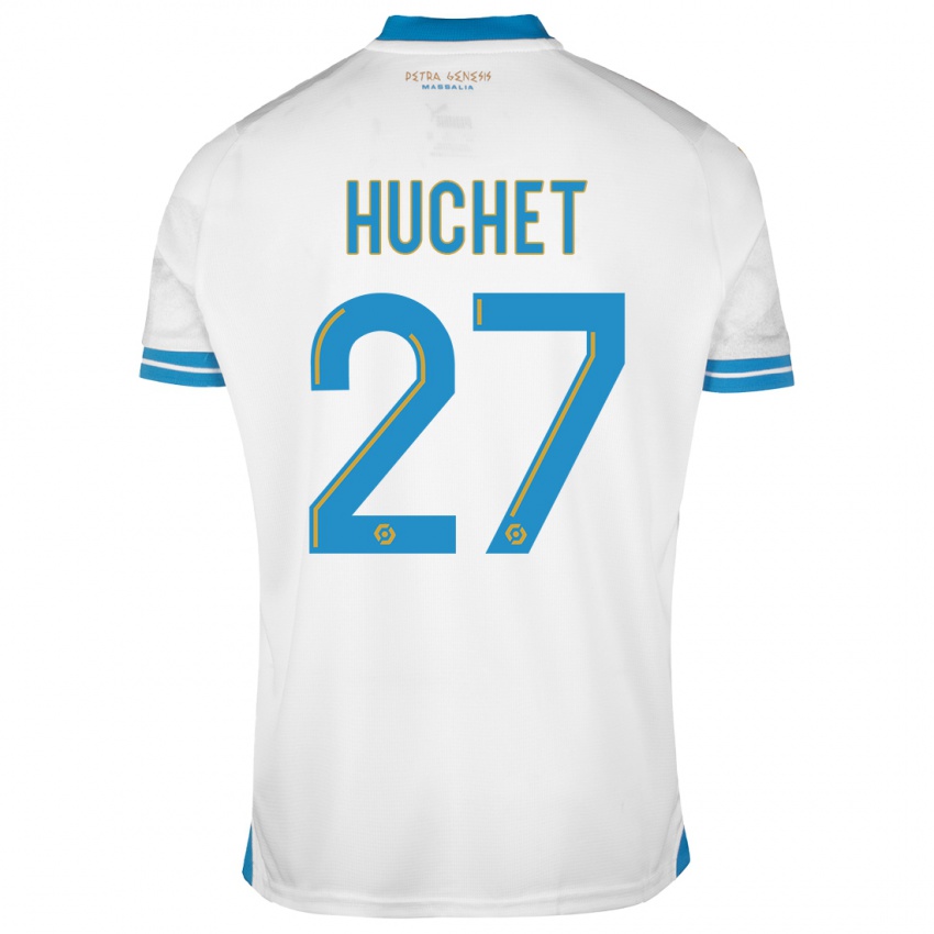 Kinder Sarah Huchet #27 Weiß Heimtrikot Trikot 2023/24 T-Shirt Österreich
