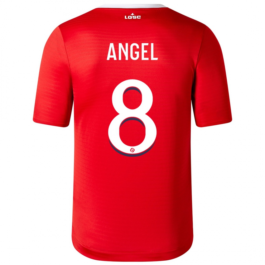 Kinder Angel Gomes #8 Rot Heimtrikot Trikot 2023/24 T-Shirt Österreich