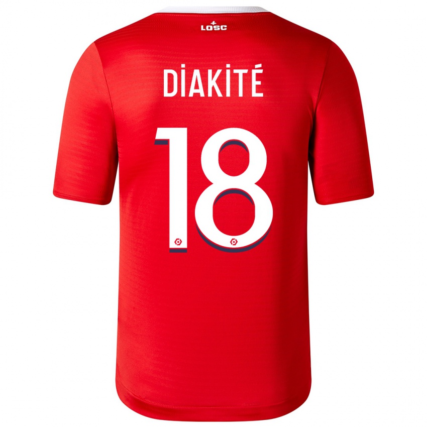Kinder Bafodé Diakité #18 Rot Heimtrikot Trikot 2023/24 T-Shirt Österreich