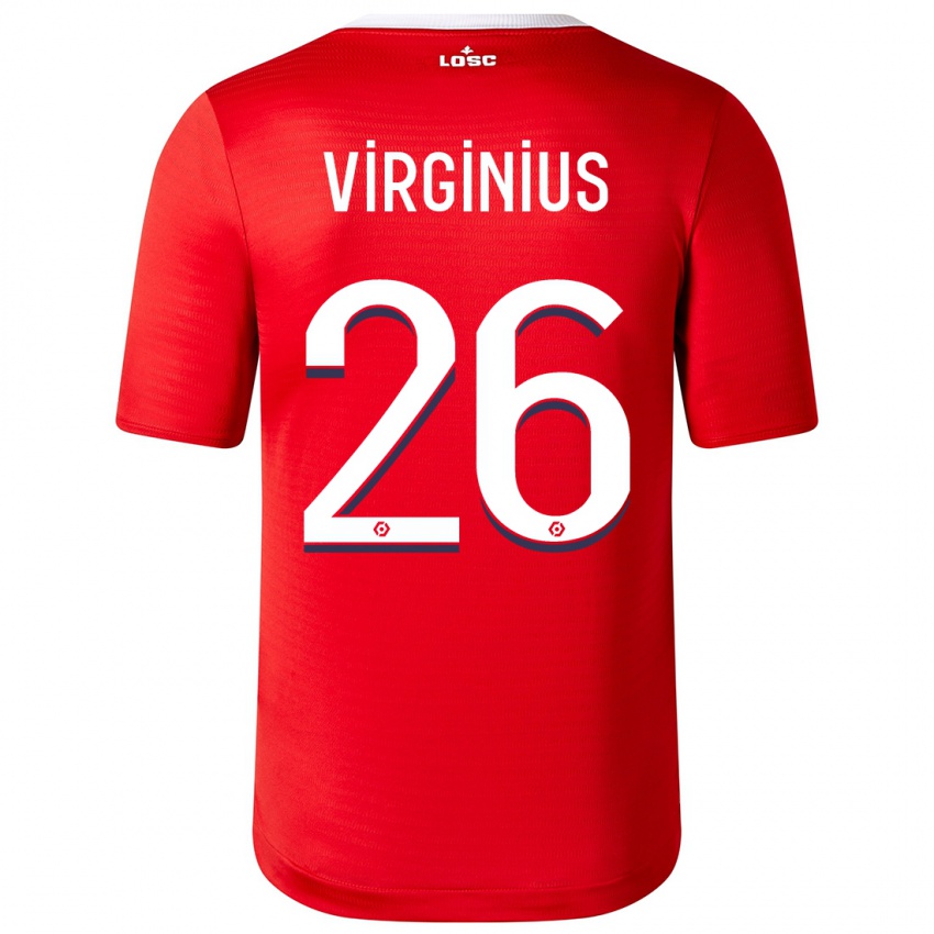Kinder Alan Virginius #26 Rot Heimtrikot Trikot 2023/24 T-Shirt Österreich