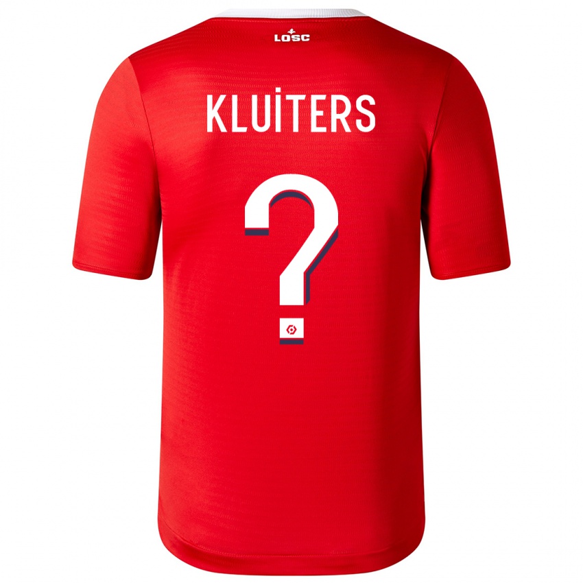 Kinder Luuk Kluiters #0 Rot Heimtrikot Trikot 2023/24 T-Shirt Österreich