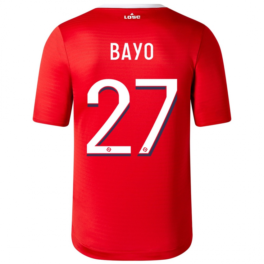 Kinder Mohamed Bayo #27 Rot Heimtrikot Trikot 2023/24 T-Shirt Österreich