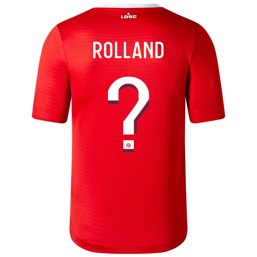 Kinder Baptiste Rolland #0 Rot Heimtrikot Trikot 2023/24 T-Shirt Österreich