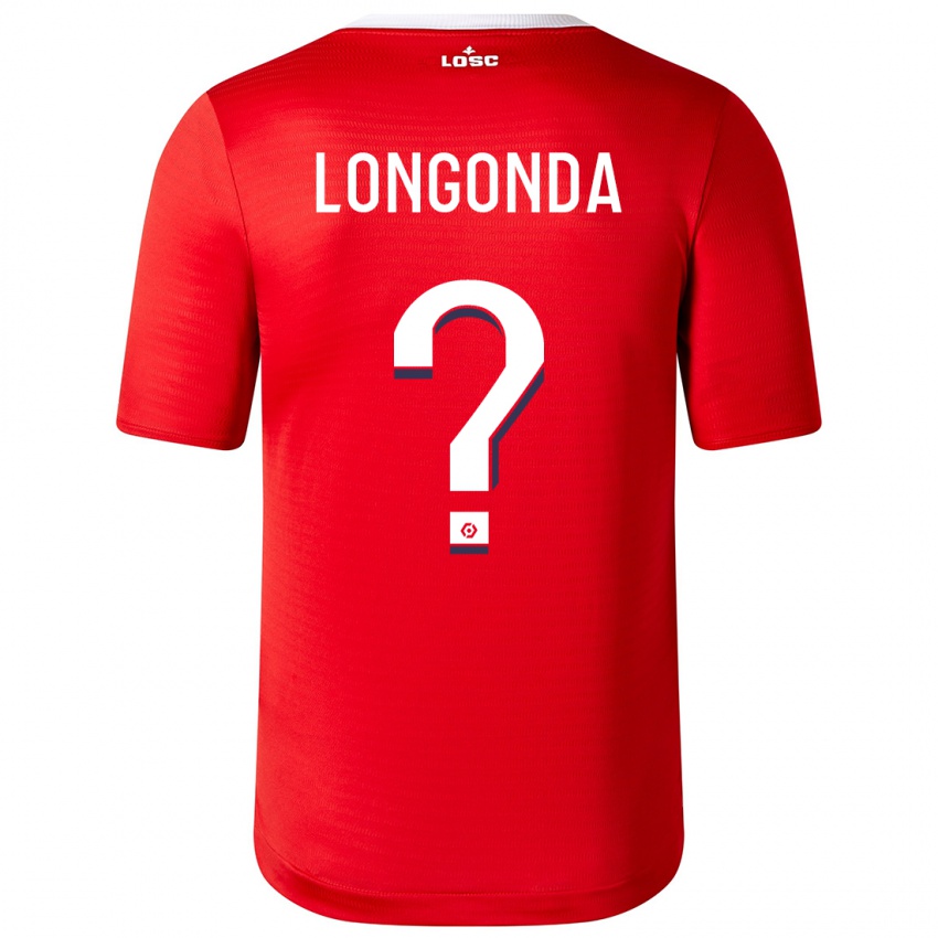 Kinder Jean-Pierre Longonda #0 Rot Heimtrikot Trikot 2023/24 T-Shirt Österreich