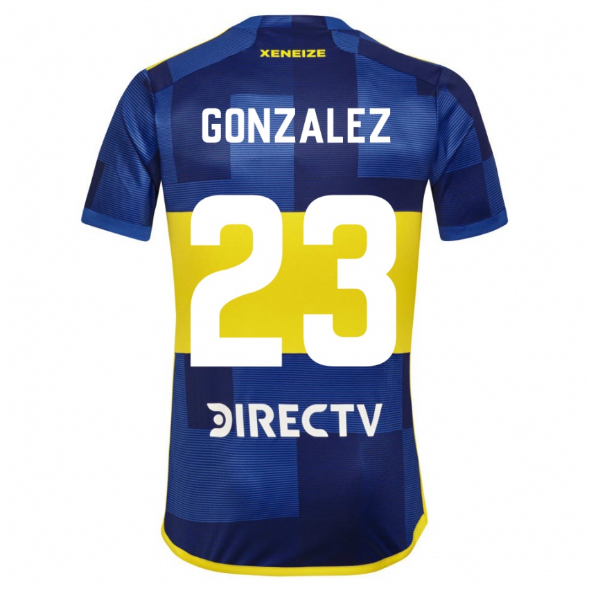 Kinder Diego Gonzalez #23 Dunkelblau Gelb Heimtrikot Trikot 2023/24 T-Shirt Österreich