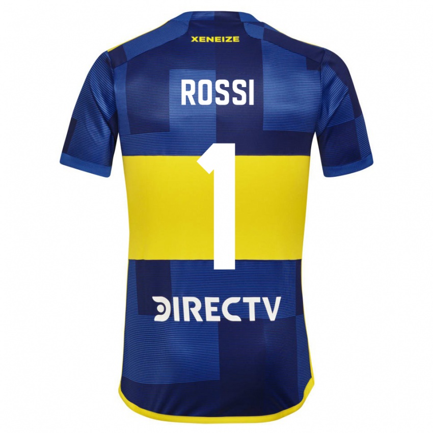Kinder Agustin Rossi #1 Dunkelblau Gelb Heimtrikot Trikot 2023/24 T-Shirt Österreich
