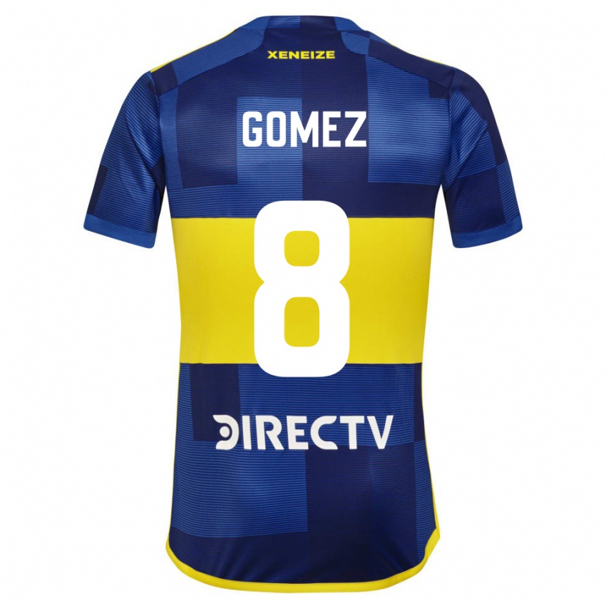 Kinder Camila Gomez Ares #8 Dunkelblau Gelb Heimtrikot Trikot 2023/24 T-Shirt Österreich