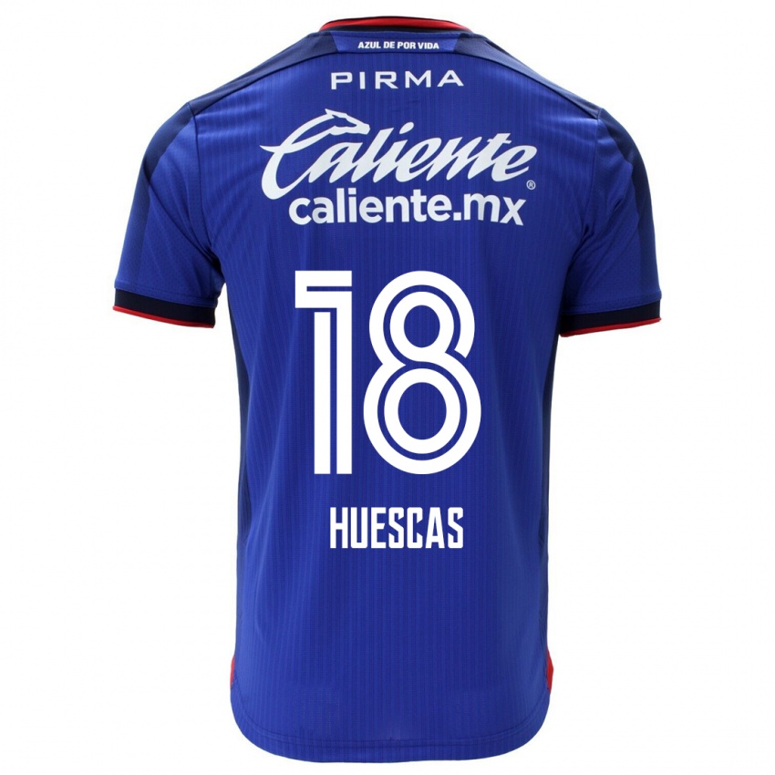 Kinder Rodrigo Huescas #18 Blau Heimtrikot Trikot 2023/24 T-Shirt Österreich