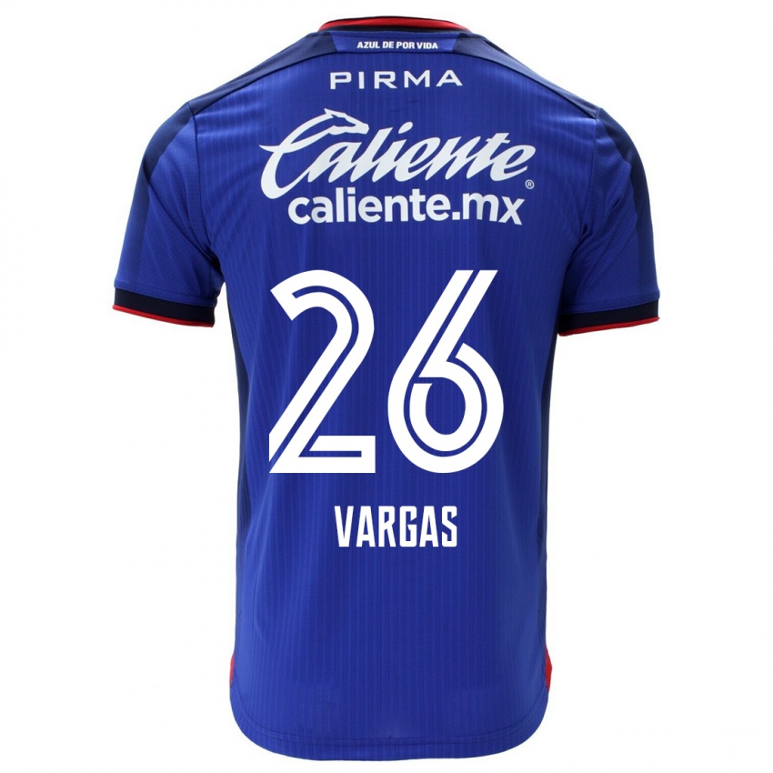 Kinder Carlos Vargas #26 Blau Heimtrikot Trikot 2023/24 T-Shirt Österreich