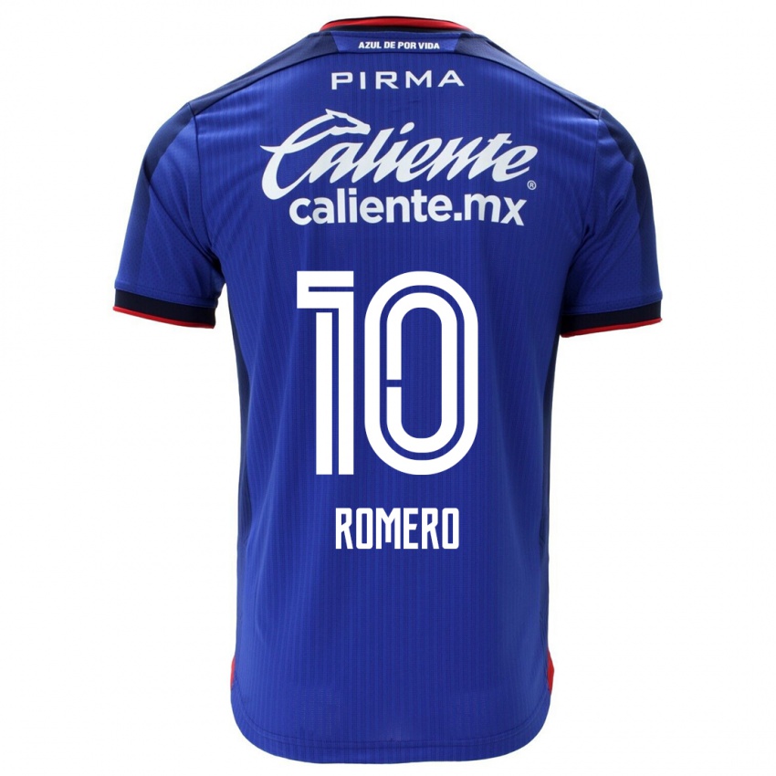 Kinder Angel Romero #10 Blau Heimtrikot Trikot 2023/24 T-Shirt Österreich