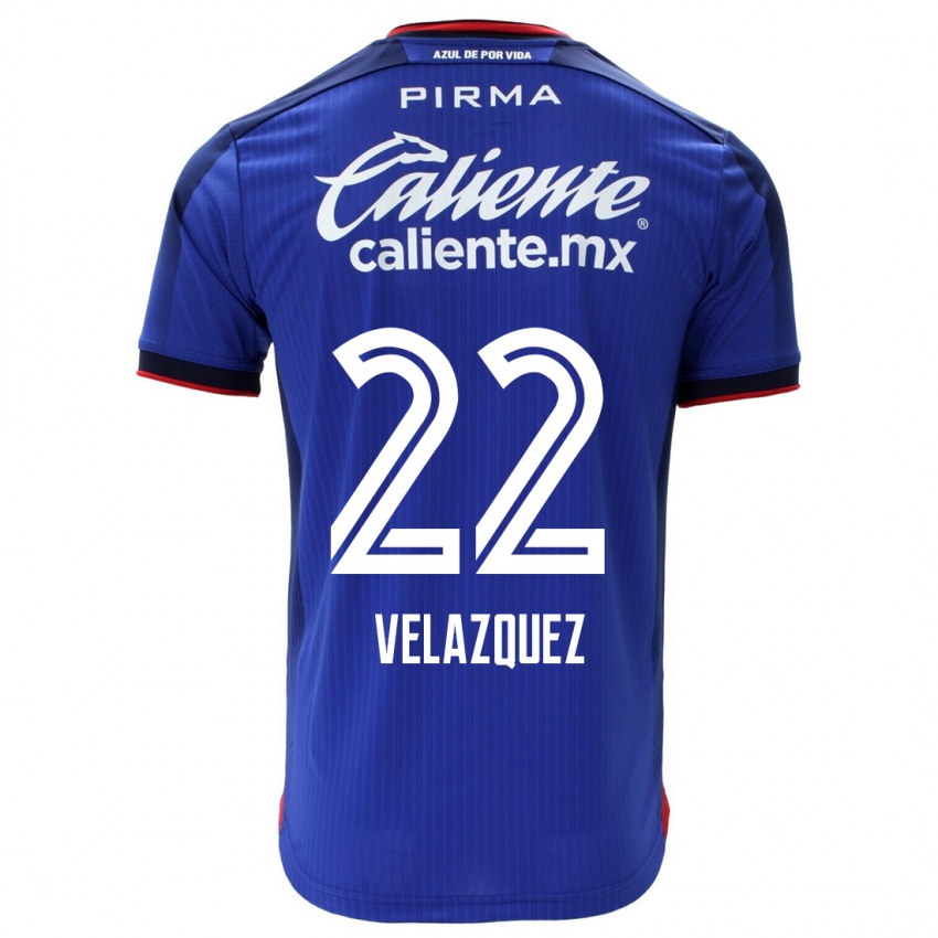 Kinder Hireri Velazquez #22 Blau Heimtrikot Trikot 2023/24 T-Shirt Österreich