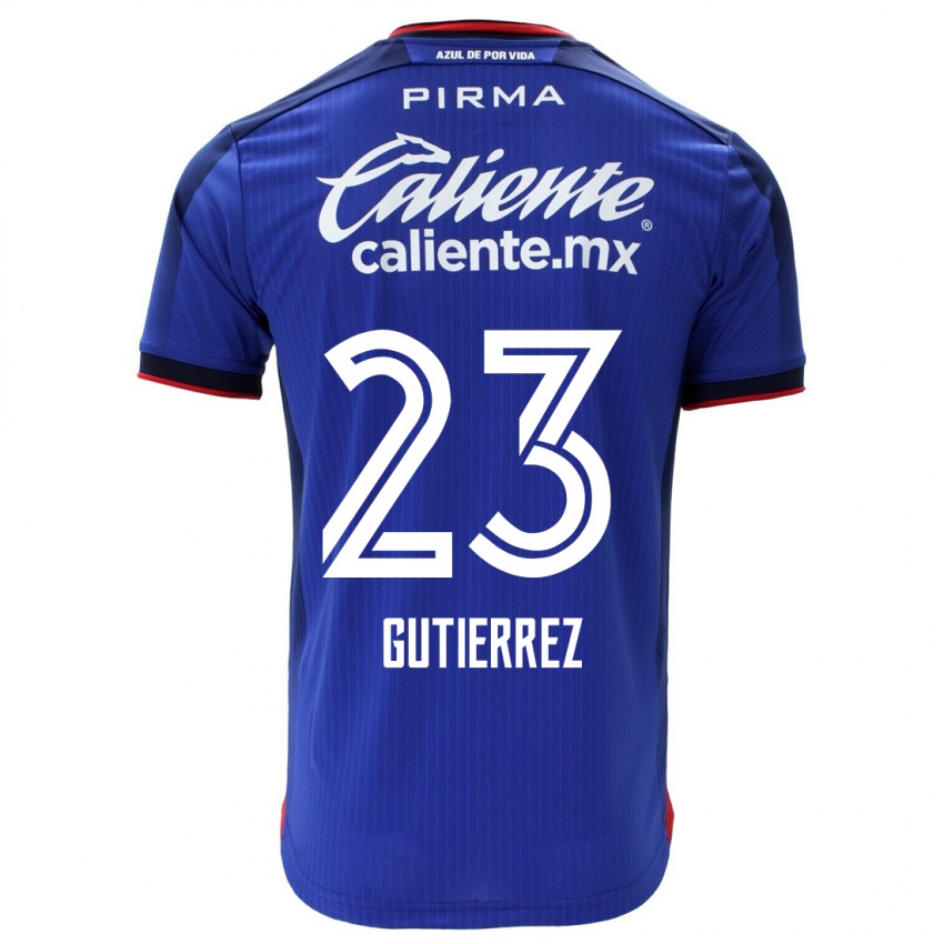 Kinder Ivonne Gutierrez #23 Blau Heimtrikot Trikot 2023/24 T-Shirt Österreich