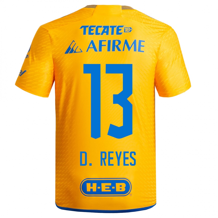 Kinder Diego Reyes #13 Gelb Heimtrikot Trikot 2023/24 T-Shirt Österreich