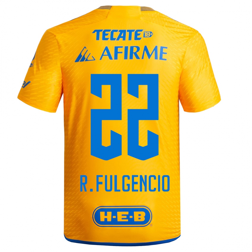 Kinder Raymundo Fulgencio #22 Gelb Heimtrikot Trikot 2023/24 T-Shirt Österreich