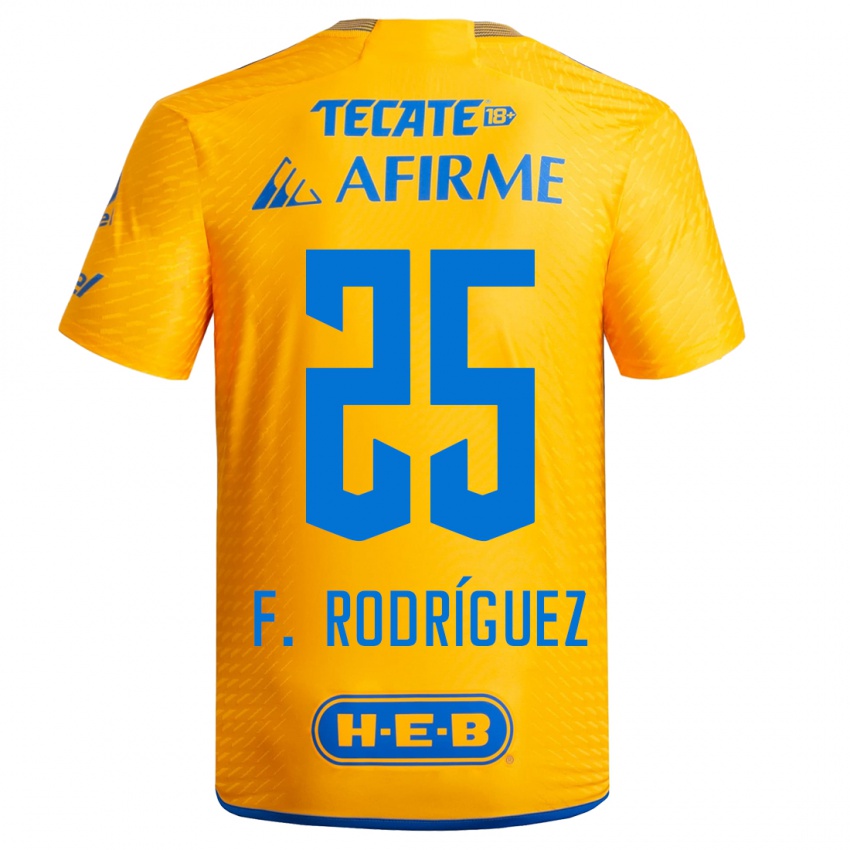 Kinder Felipe Rodríguez #25 Gelb Heimtrikot Trikot 2023/24 T-Shirt Österreich