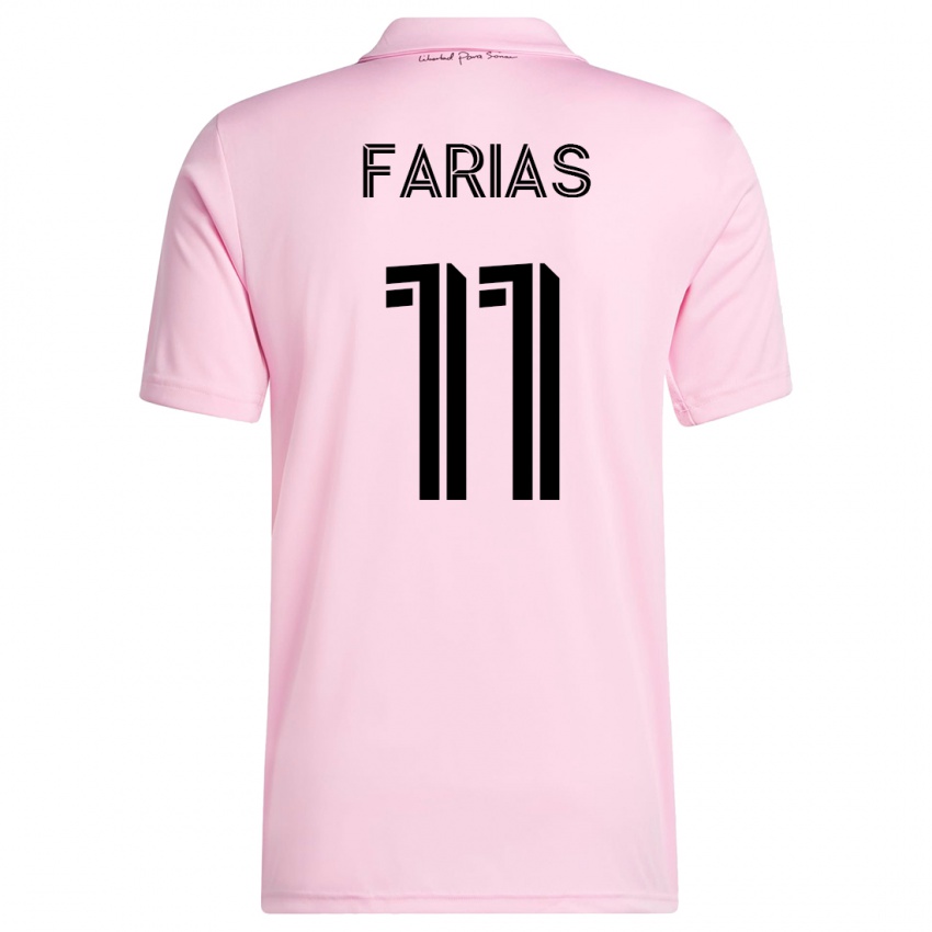 Kinder Facundo Farías #11 Rosa Heimtrikot Trikot 2023/24 T-Shirt Österreich