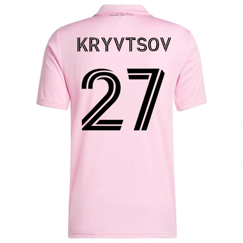 Kinder Sergiy Kryvtsov #27 Rosa Heimtrikot Trikot 2023/24 T-Shirt Österreich