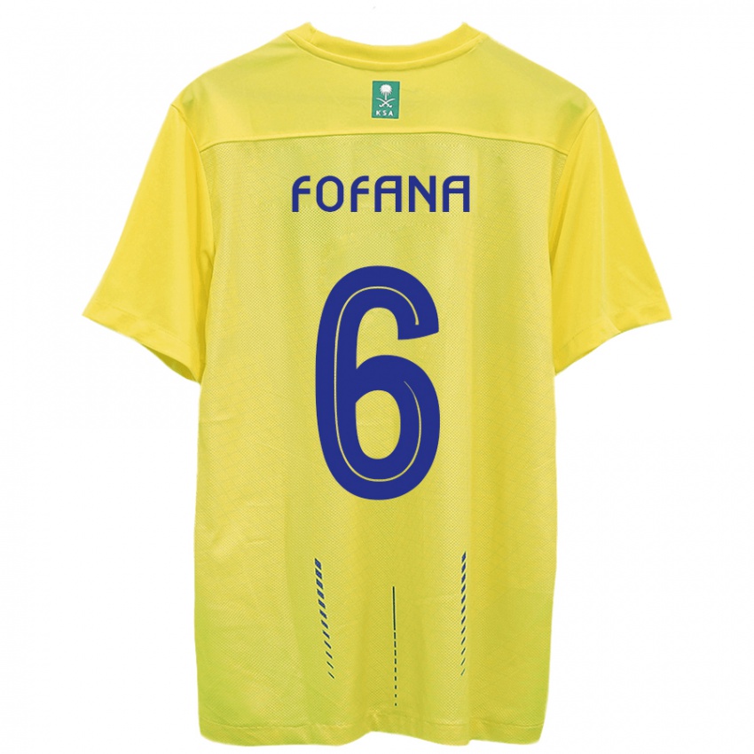 Kinder Seko Fofana #6 Gelb Heimtrikot Trikot 2023/24 T-Shirt Österreich