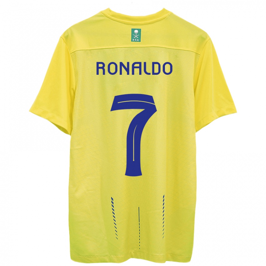 Kinder Cristiano Ronaldo #7 Gelb Heimtrikot Trikot 2023/24 T-Shirt Österreich