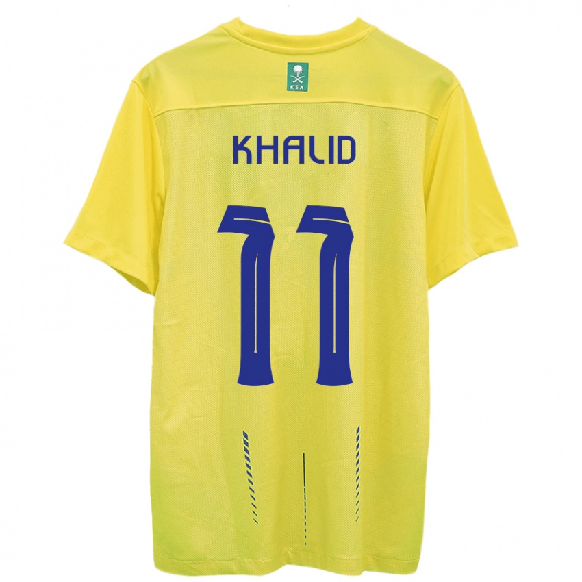 Kinder Khalid Al-Ghannam #11 Gelb Heimtrikot Trikot 2023/24 T-Shirt Österreich