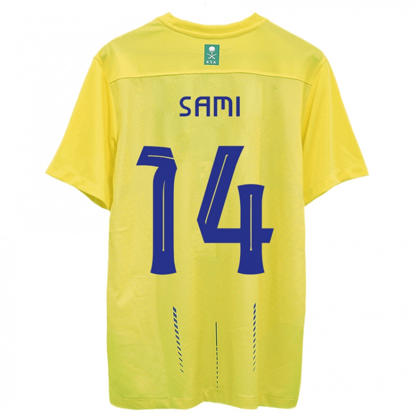 Kinder Sami Al-Najei #14 Gelb Heimtrikot Trikot 2023/24 T-Shirt Österreich