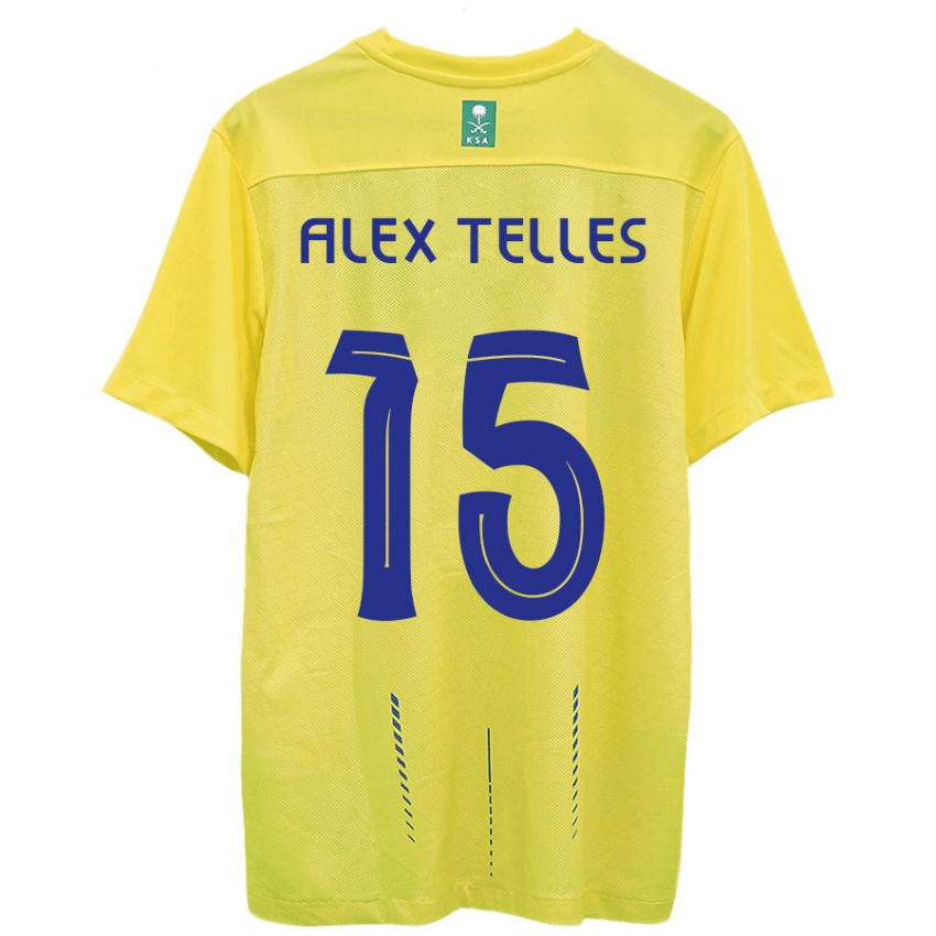 Kinder Alex Telles #15 Gelb Heimtrikot Trikot 2023/24 T-Shirt Österreich