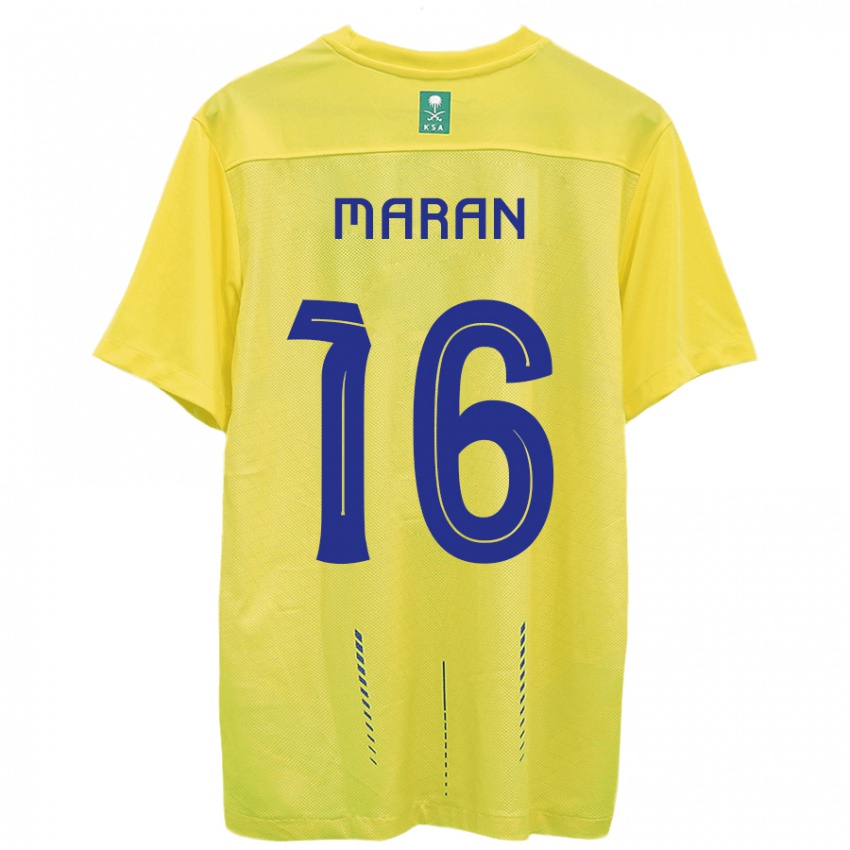 Kinder Mohammed Maran #16 Gelb Heimtrikot Trikot 2023/24 T-Shirt Österreich