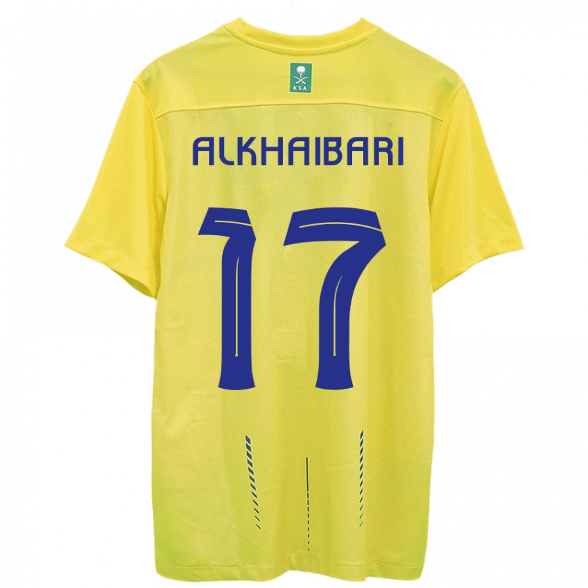 Kinder Abdullah Al-Khaibari #17 Gelb Heimtrikot Trikot 2023/24 T-Shirt Österreich
