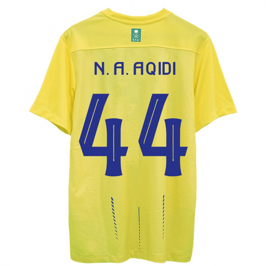 Kinder Nawaf Al-Aqidi #44 Gelb Heimtrikot Trikot 2023/24 T-Shirt Österreich