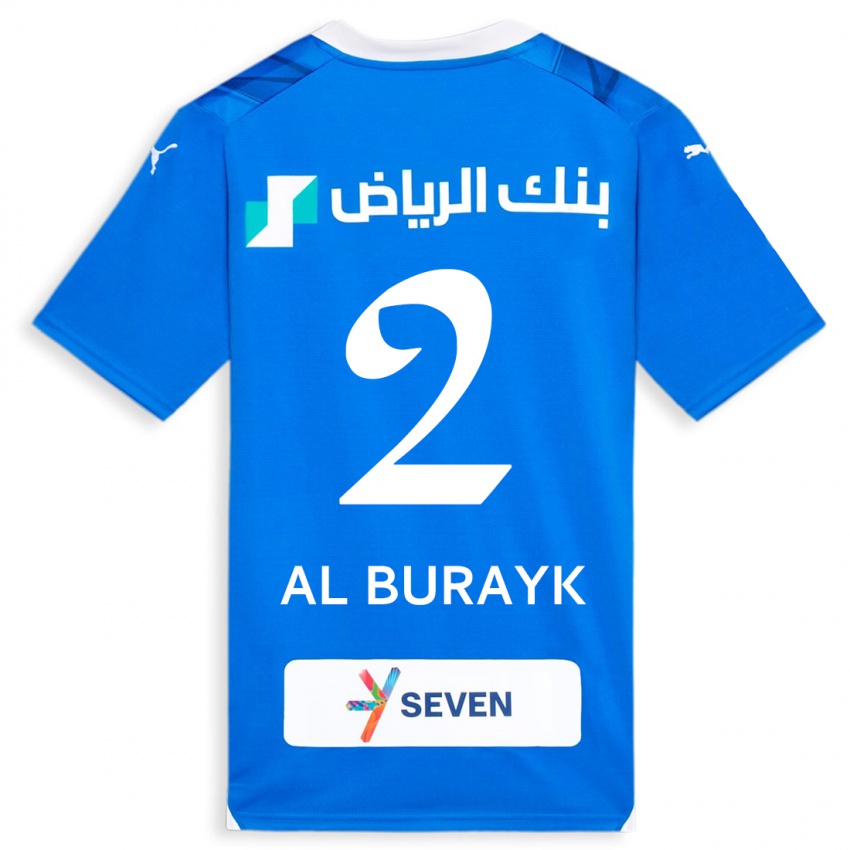 Kinder Mohammed Al-Burayk #2 Blau Heimtrikot Trikot 2023/24 T-Shirt Österreich