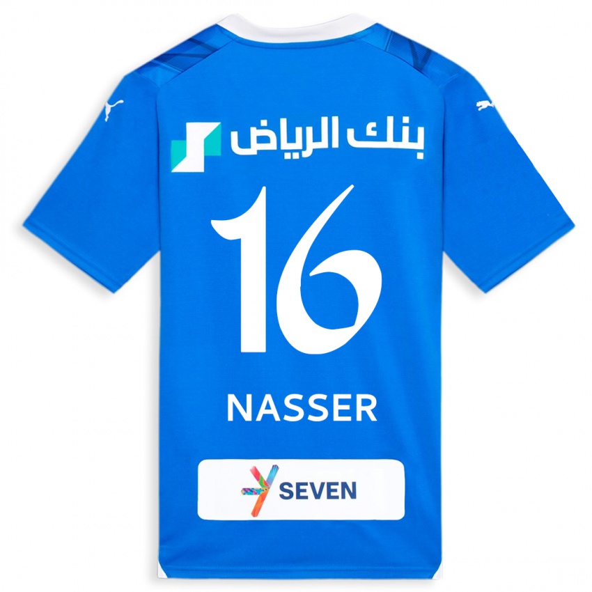 Kinder Nasser Al-Dawsari #16 Blau Heimtrikot Trikot 2023/24 T-Shirt Österreich