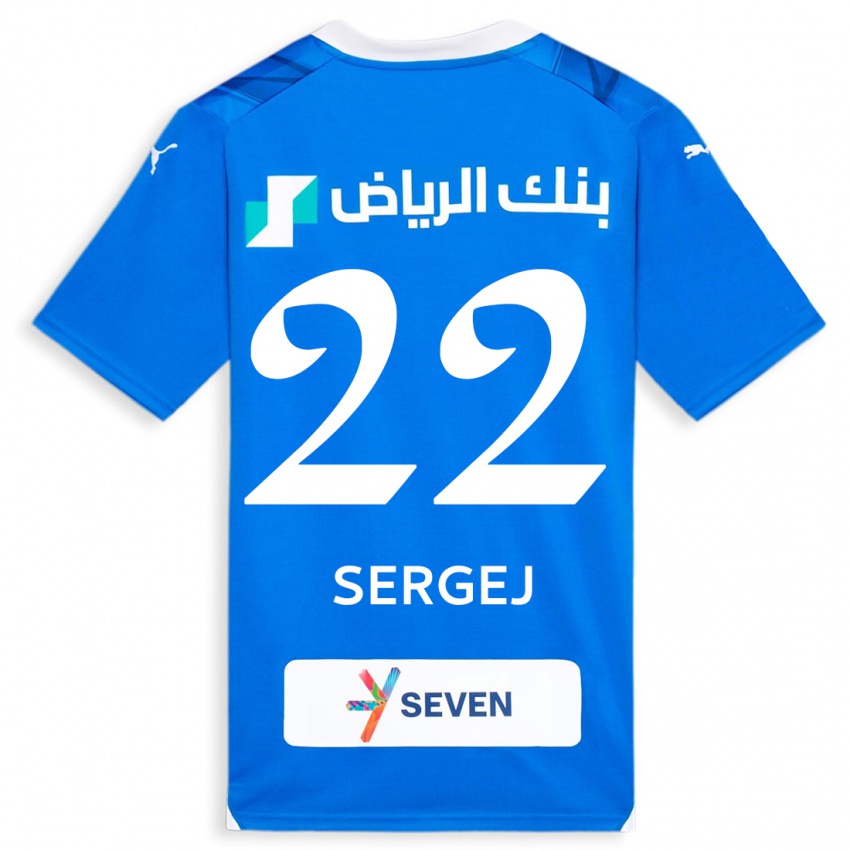 Kinder Sergej Milinkovic-Savic #22 Blau Heimtrikot Trikot 2023/24 T-Shirt Österreich