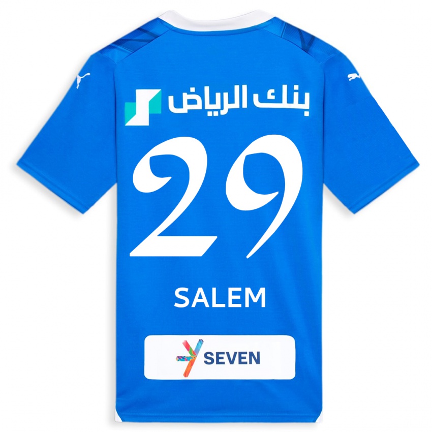 Kinder Salem Al-Dawsari #29 Blau Heimtrikot Trikot 2023/24 T-Shirt Österreich